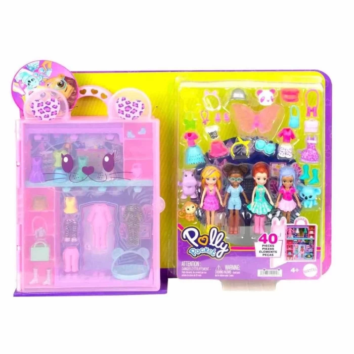 Polly Pocket Renkli Moda Gardırobu Oyun Seti HKW11