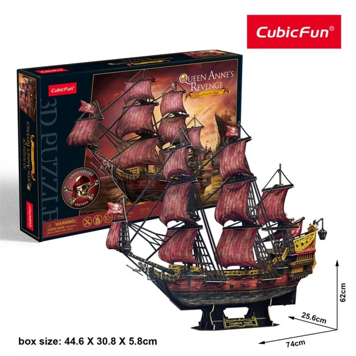 Queen Annes Revenge Gemisi 3D Puzzle T4040h