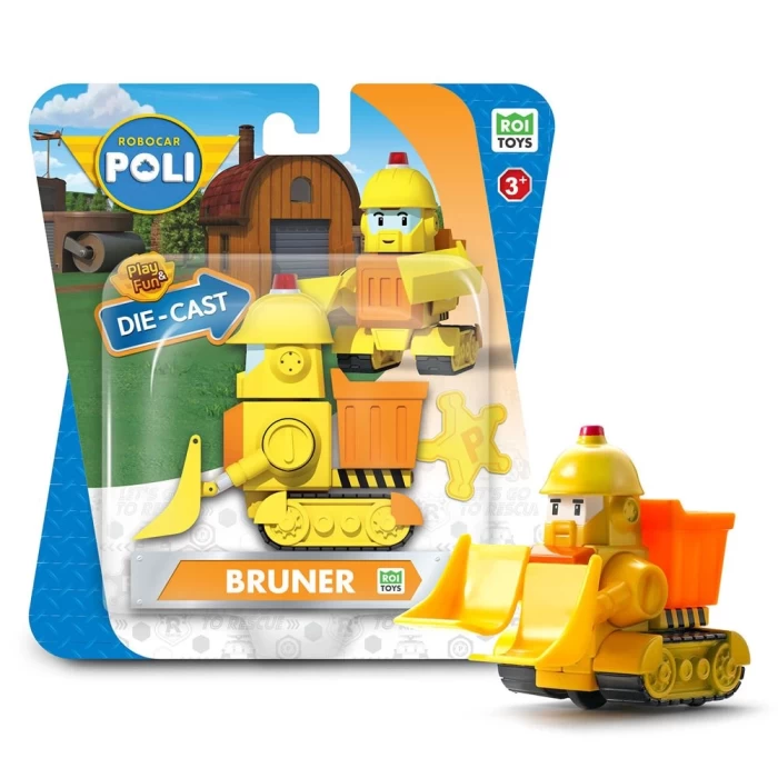 Robocar Poli Metal Araç Karakter Figürler - Bruner 83165