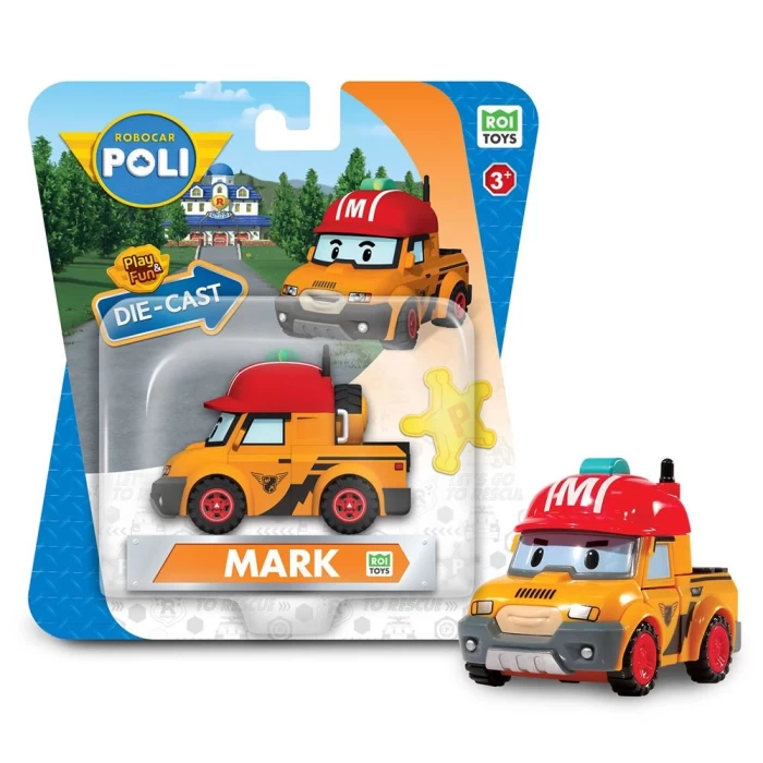 Robocar Poli Metal Araç Karakter Figürler - Mark 83305