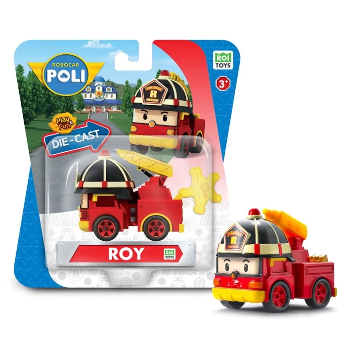 Robocar Poli Metal Araç Karakter Figürler - Roy 83161