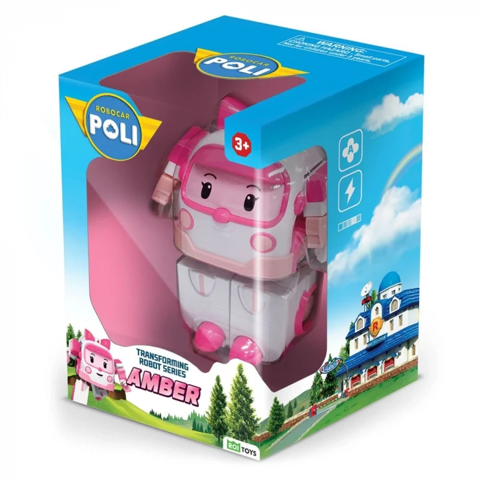 Robocar Poli Transforming Robot Figür- Amber 0651