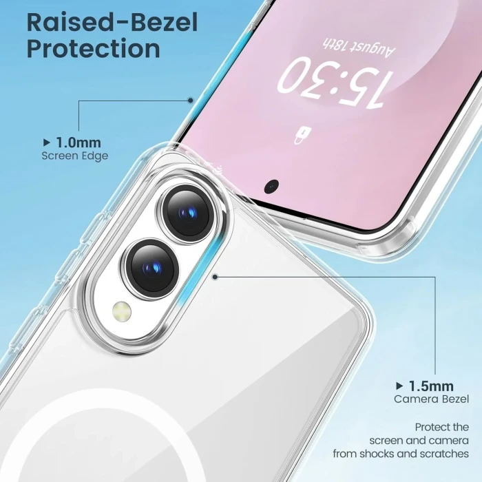 Samsung S25 Edge Sert Şeffaf Telefon Kılıfı