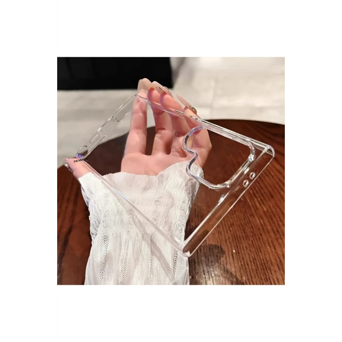 Samsung S25 Ultra Sert Şeffaf Telefon Kılıfı