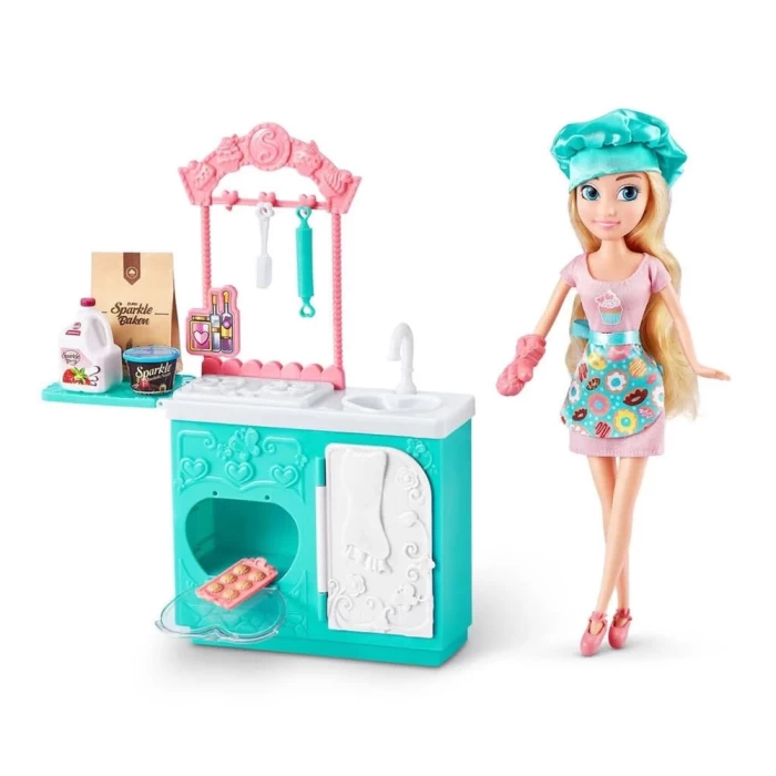 Sparkle Girlz Aşçı Bebek Oyun Seti 27 cm 100183