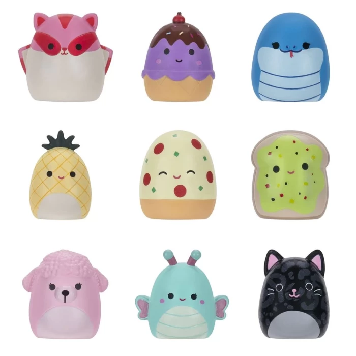 Squish-a-longs 3 Figür + Yüzük Çantalı Sürpriz Paket Seri 2