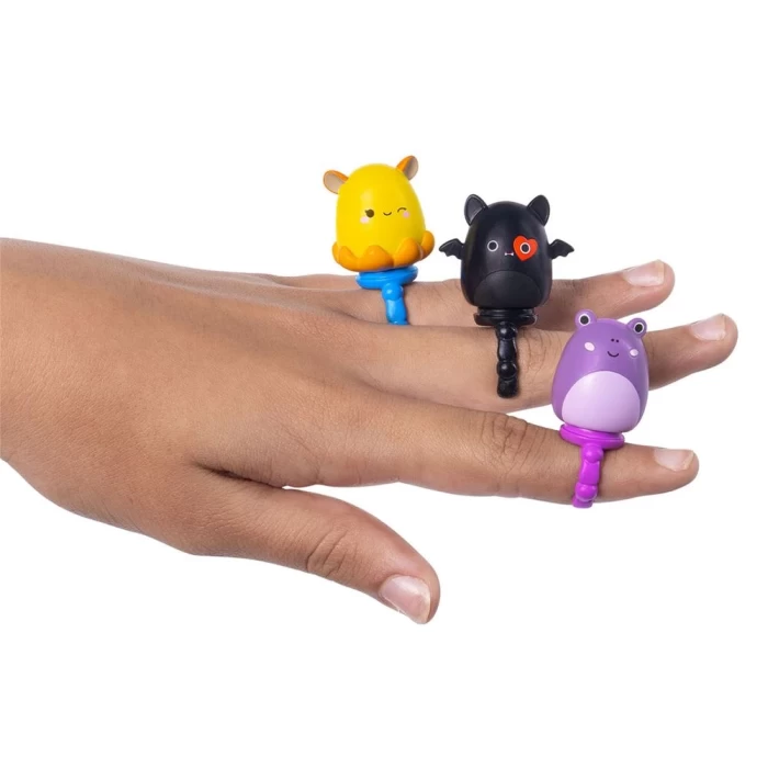 Squish-a-longs 3 Figür + Yüzük Çantalı Sürpriz Paket Seri 2