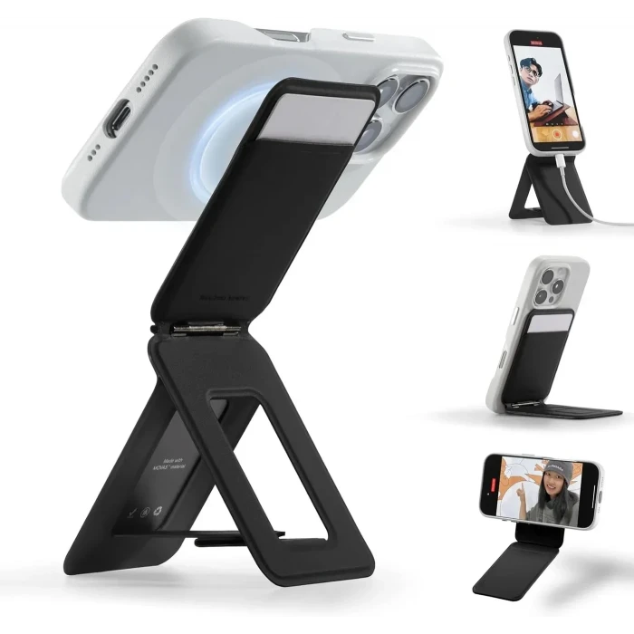 Stantlı Magsafe Deri Cüzdan 3 in 1