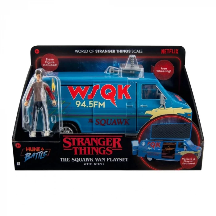 Stranger Things Steve Figür ve Squawk Araç Set STRT0073