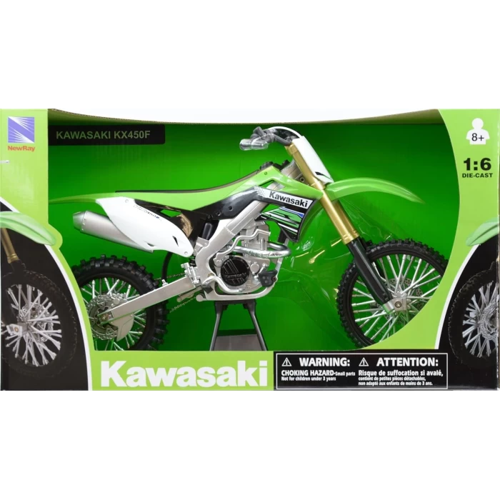 Sunman NewRay 1:6 Kawasaki KX450 Model Motosiklet