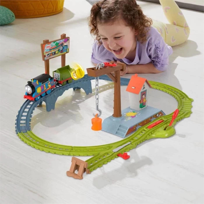 Thomas ve Arkadaşları Boya Teslimatı Motorlu Tren Seti HTN34