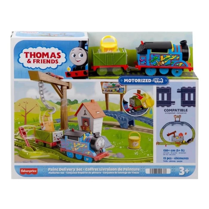 Thomas ve Arkadaşları Boya Teslimatı Motorlu Tren Seti HTN34