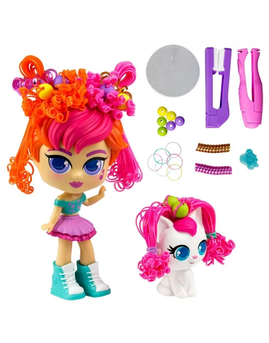 Silverlit Curli Girls Bebek ve Hayvan 2li Set - Mei Li ve Lulu