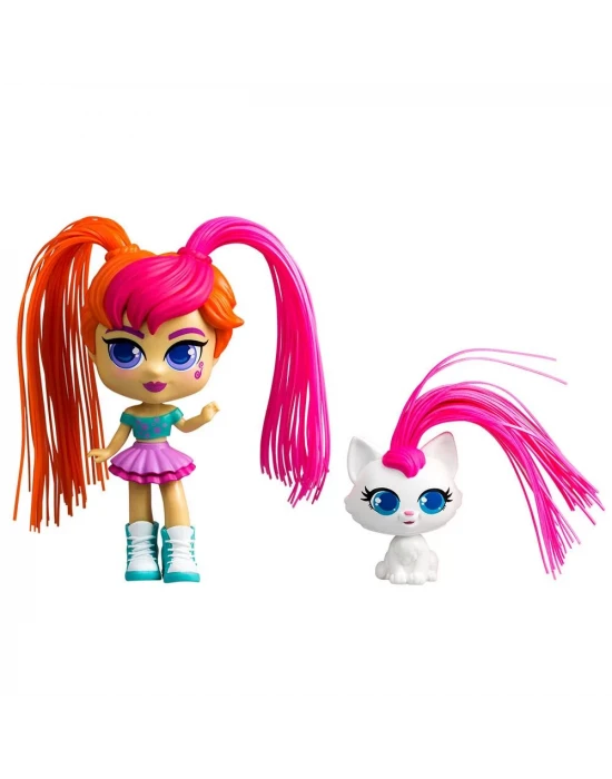 Silverlit Curli Girls Bebek ve Hayvan 2li Set - Mei Li ve Lulu