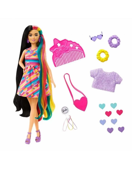 Barbie Upuzun Muhteşem Saçlı Bebekler HCM90