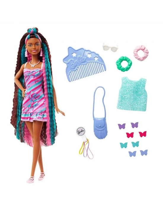 Barbie Upuzun Muhteşem Saçlı Bebekler HCM91