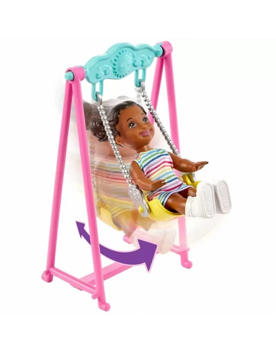 Barbie Bebek Bakıcısı Skipper Oyun Evi Seti