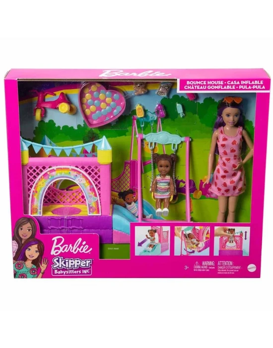 Barbie Bebek Bakıcısı Skipper Oyun Evi Seti