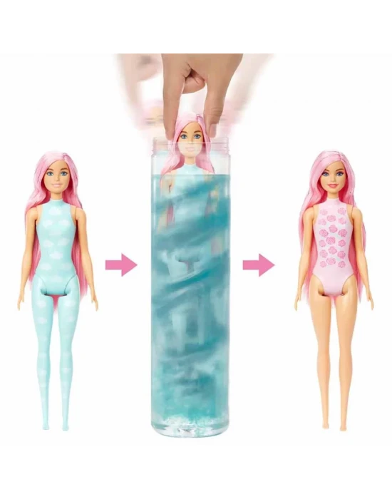 Barbie Color Reveal Renk Değiştiren Yağmura Hazır Bebekler