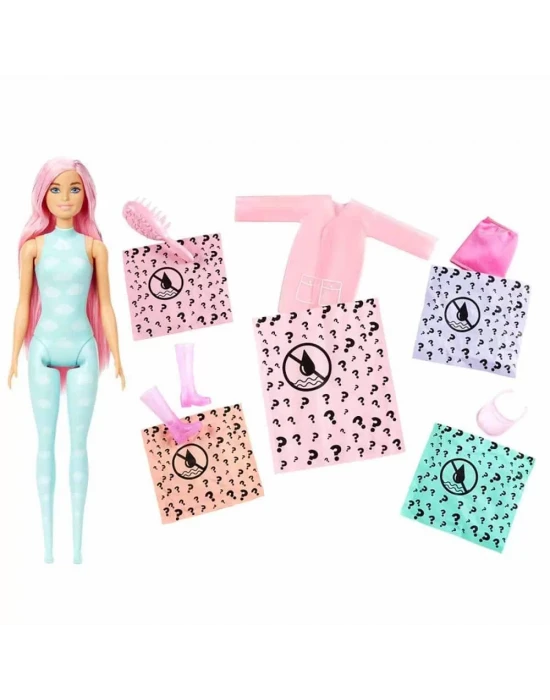 Barbie Color Reveal Renk Değiştiren Yağmura Hazır Bebekler