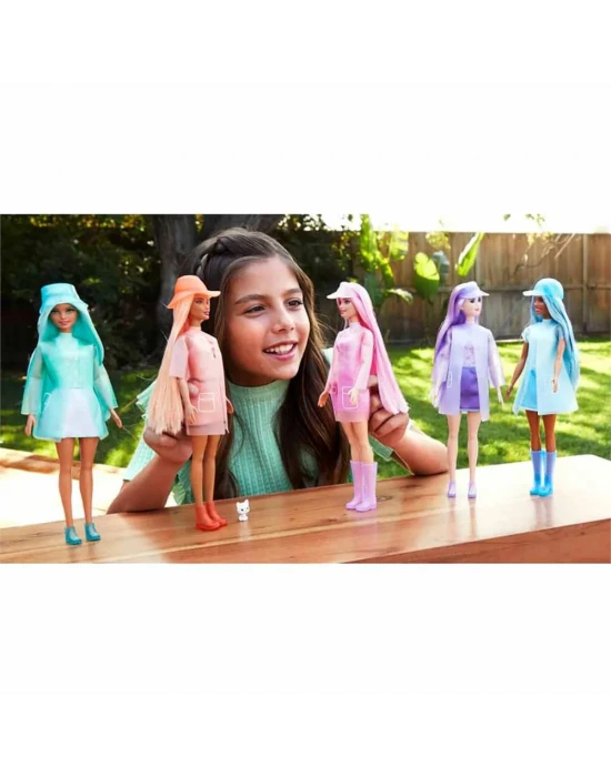 Barbie Color Reveal Renk Değiştiren Yağmura Hazır Bebekler