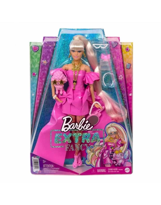 Barbie Extra Fancy - Pembe Kostümlü Bebek