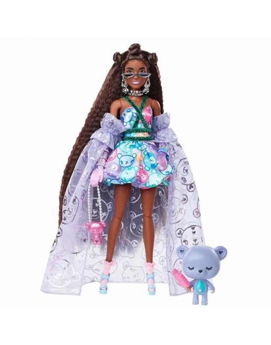Barbie Extra Fancy - Mor Kostümlü Bebek