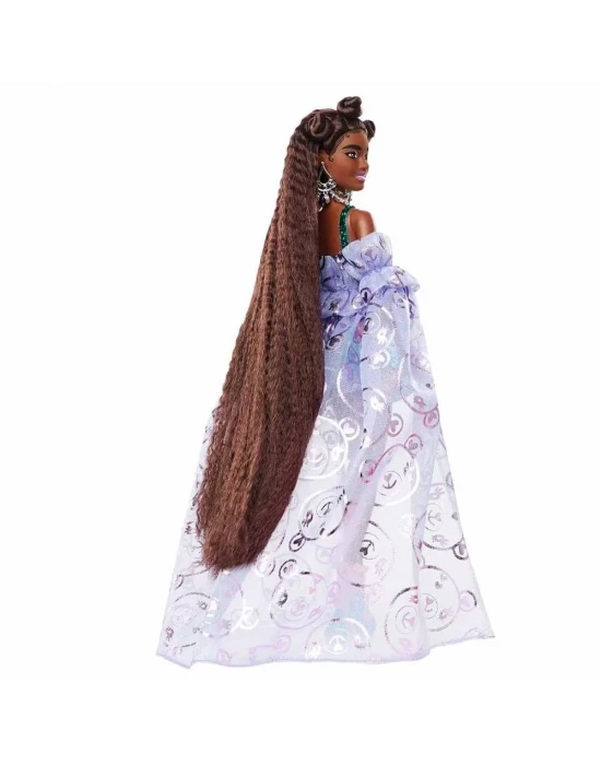 Barbie Extra Fancy - Mor Kostümlü Bebek