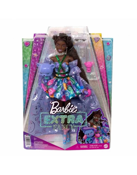 Barbie Extra Fancy - Mor Kostümlü Bebek
