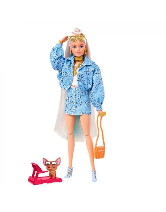 Barbie Extra - Mavi Takımlı Bebek