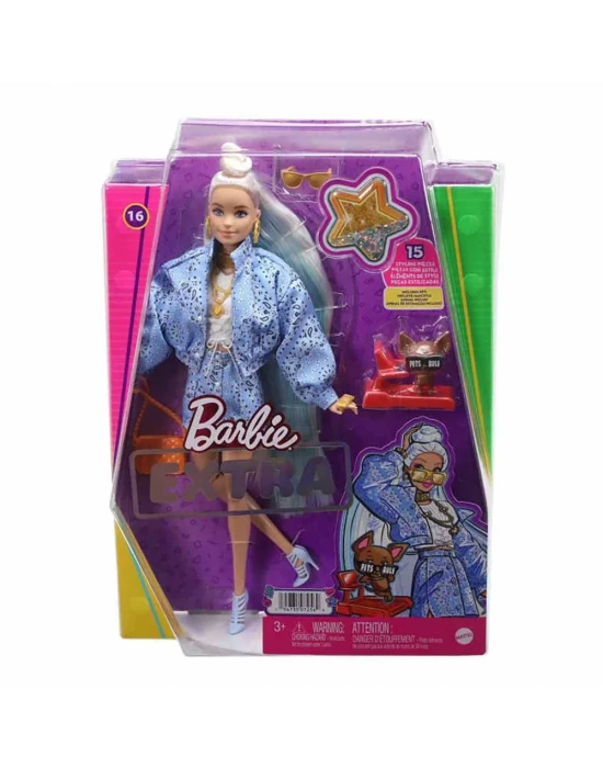 Barbie Extra - Mavi Takımlı Bebek