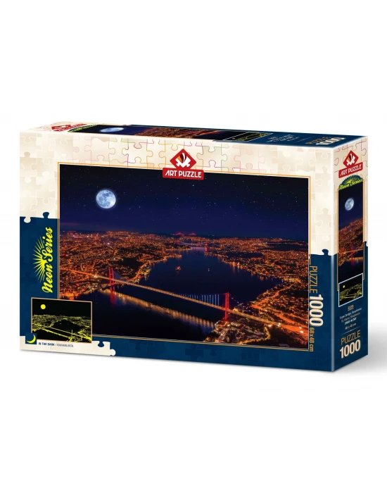 Art Puzzle Üç Köprü, Bosphorus 1000 Parça Neon Puzzle