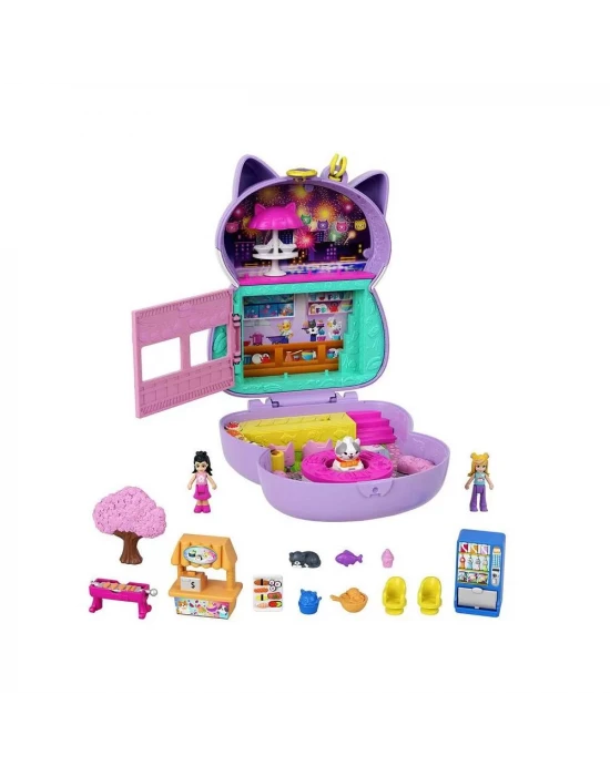 Polly Pocket Kedili Suşi Dükkanı Kompakt Oyun Seti