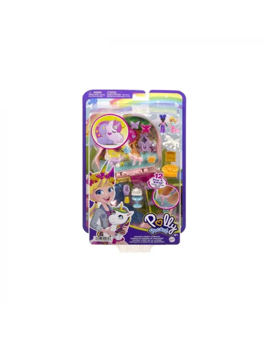 Polly Pocket Tek Boynuzlu At Ormanı Kompakt Oyun Seti
