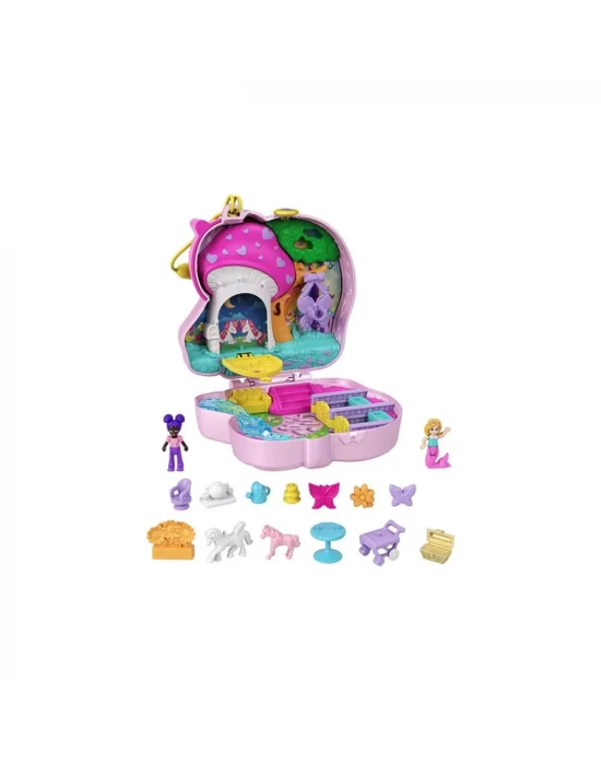 Polly Pocket Tek Boynuzlu At Ormanı Kompakt Oyun Seti