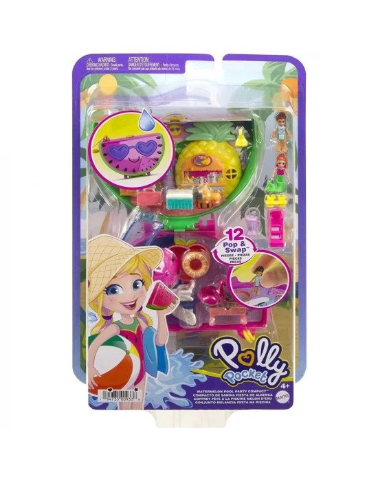 Polly Pocket Karpuzlu Havuz Partisi Kompakt Oyun Seti