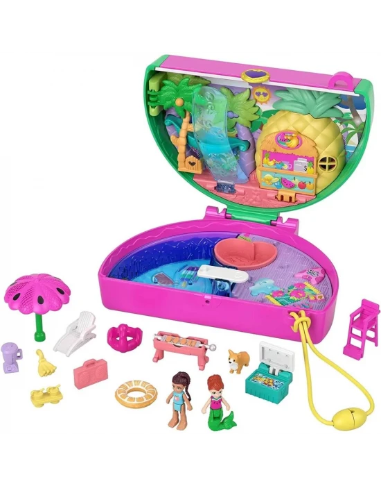 Polly Pocket Karpuzlu Havuz Partisi Kompakt Oyun Seti
