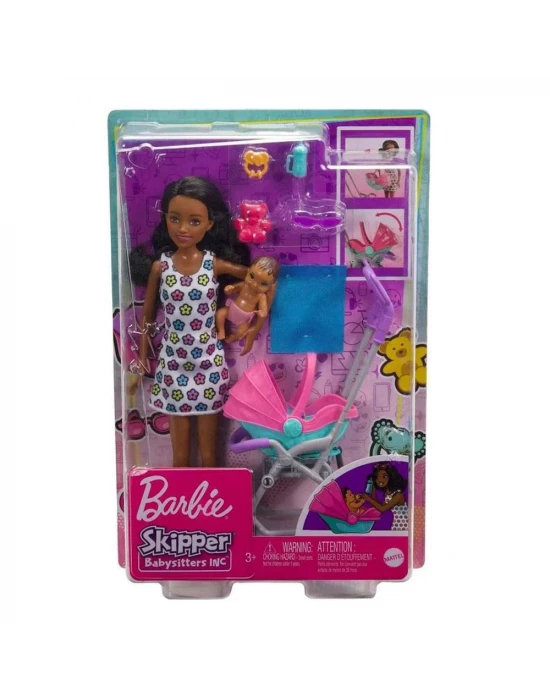 Barbie Bebek Bakıcılığı Oyun Seti HHB68