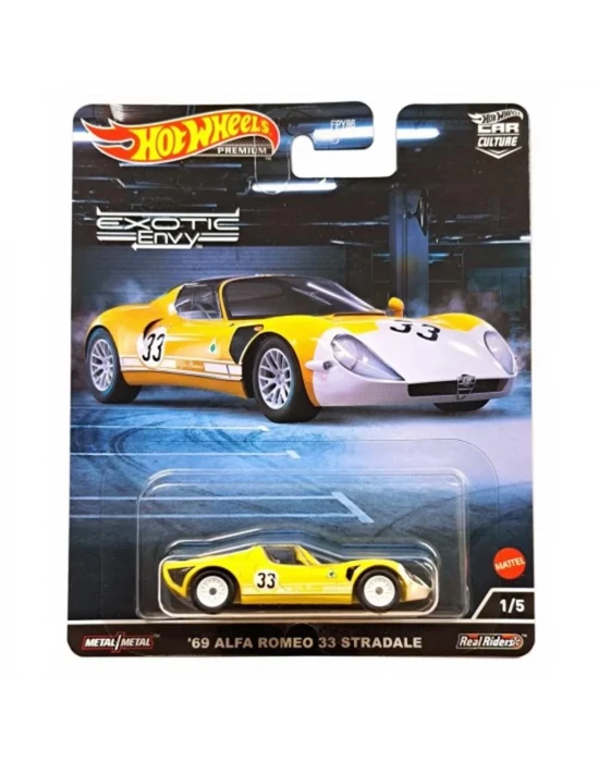 Hot Wheels Car Culture Premium Arabalar 69 Alfa Romeo 33 Stradale HCJ91