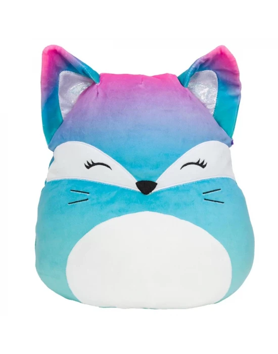 Squishmallow Pembe Mavi Tilki Vickie 20 cm