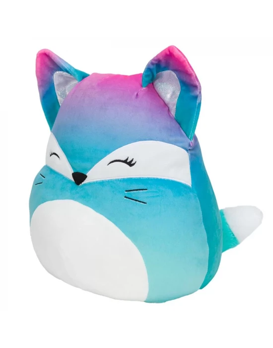 Squishmallow Pembe Mavi Tilki Vickie 20 cm