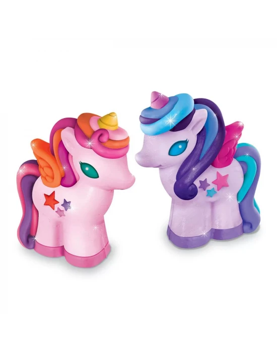 4M 3D Unicorn Kalıp ve Parıltılı Boyama Seti