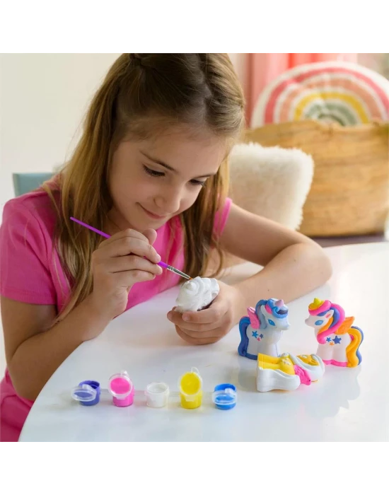 4M 3D Unicorn Kalıp ve Parıltılı Boyama Seti