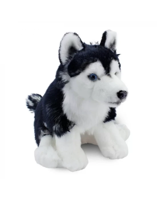 Animals Of The World Floppy Siyah Husky Peluş Oyuncak 28 cm