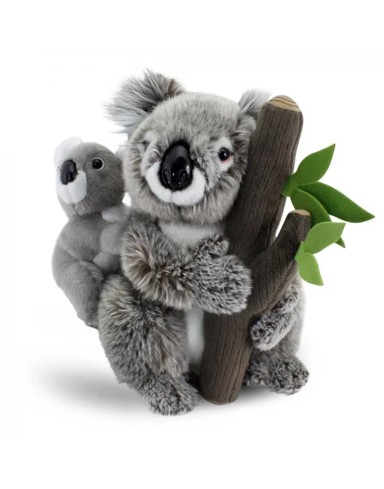 Animals of the World Ağaçta Yavrulu Koala 26cm