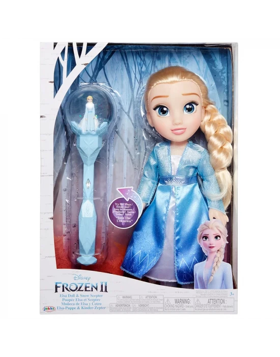 Frozen 2 Müzikli Asalı Elsa Bebek 35 cm