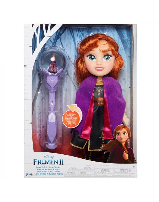 Frozen 2 Müzikli Asalı Anna Bebek 35 cm