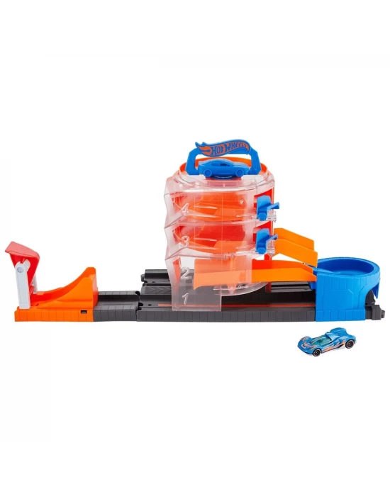 Hot Wheels Tekerlekli Yarış Dünyası Süper Spin Dealership Oyun Se
