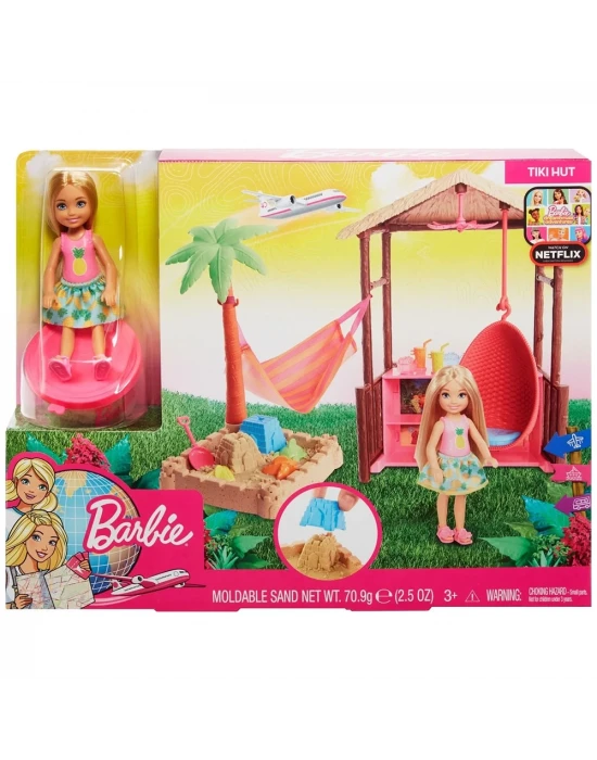 Barbie Seyahatte Chelseanin Kum Eğlencesi Oyun Seti
