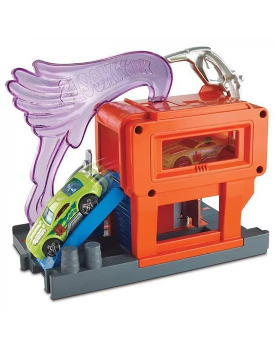 Hot Wheels Şehir Otoparkı Hızlı Benzin İstasyonu Oyun Seti